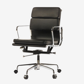 Eames Iconic Soft Pad Office Chair EA 217 - Low Back Comfort | Black Leather Edition Interior Furnishes